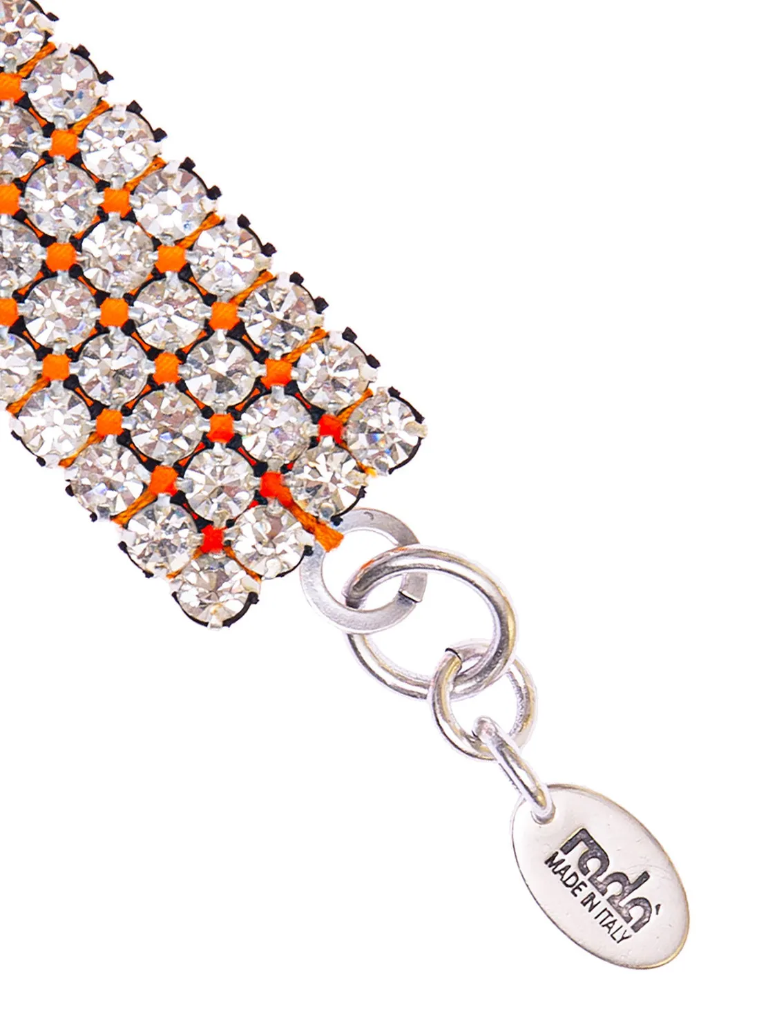 Rada Bracciale di strass con pietre centrali arancio