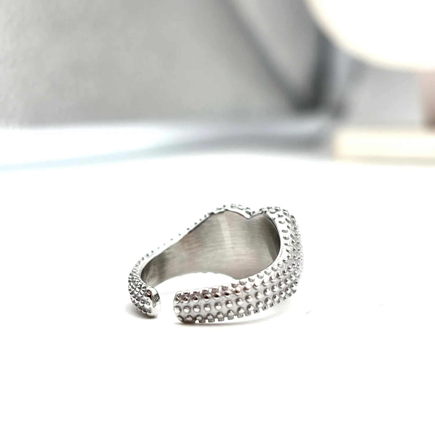 Ornamenta Ave Maria anello cuore regolabile argento