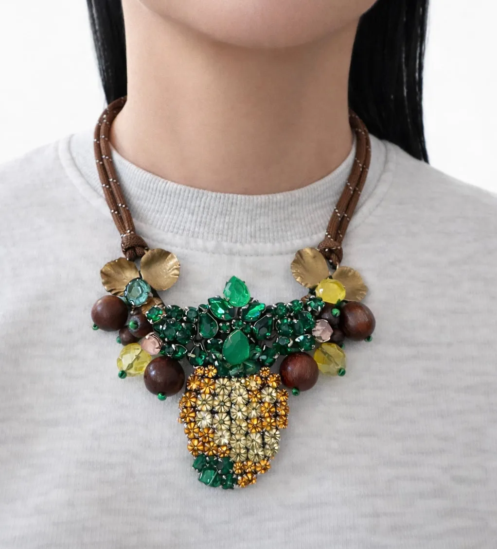 Rada Collana Tropicale ananas cordino