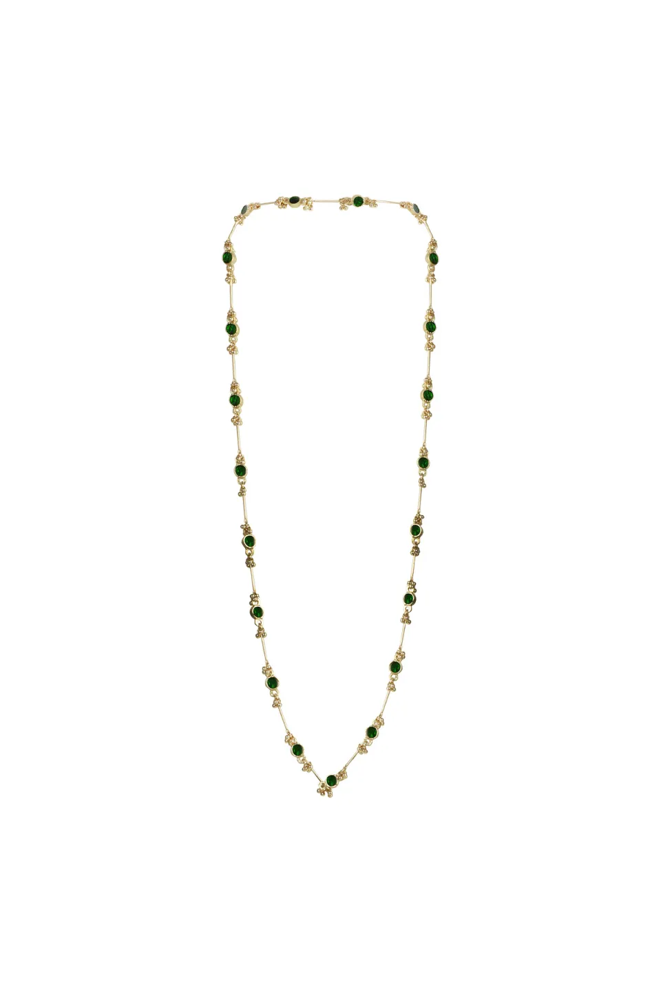 House of Tuhina Neerja collana bordeaux fatta a mano