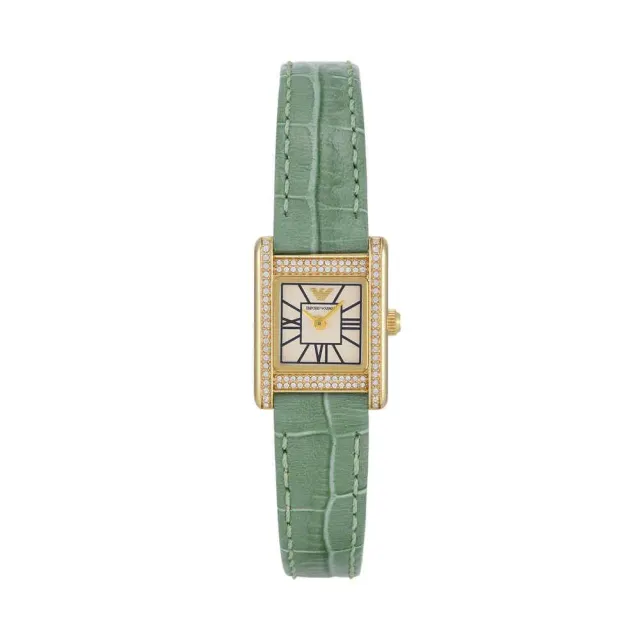 Emporio Armani Orologio Analogico Verde Acciaio