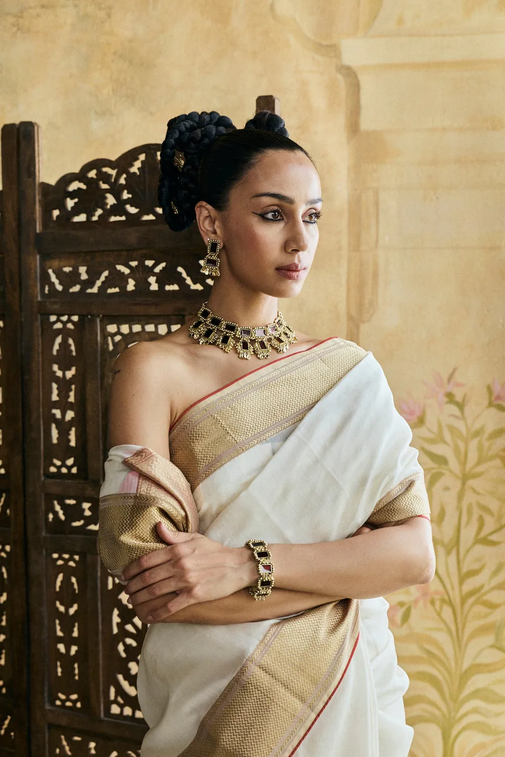 House of Tuhina Look 8 set gioielli 3 pezzi festa