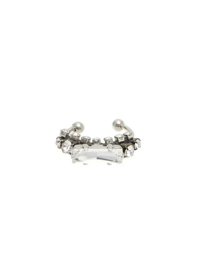 Rada Baguette Anello Cristallo regolabile finitura argento