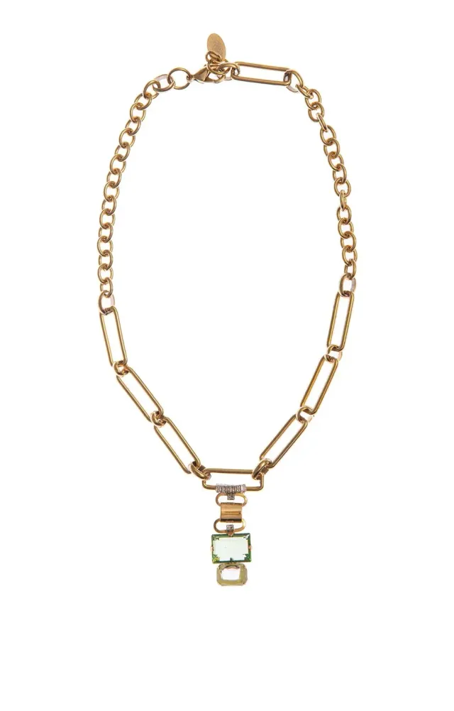 Rada Mix Catene Pietre collana verde catene