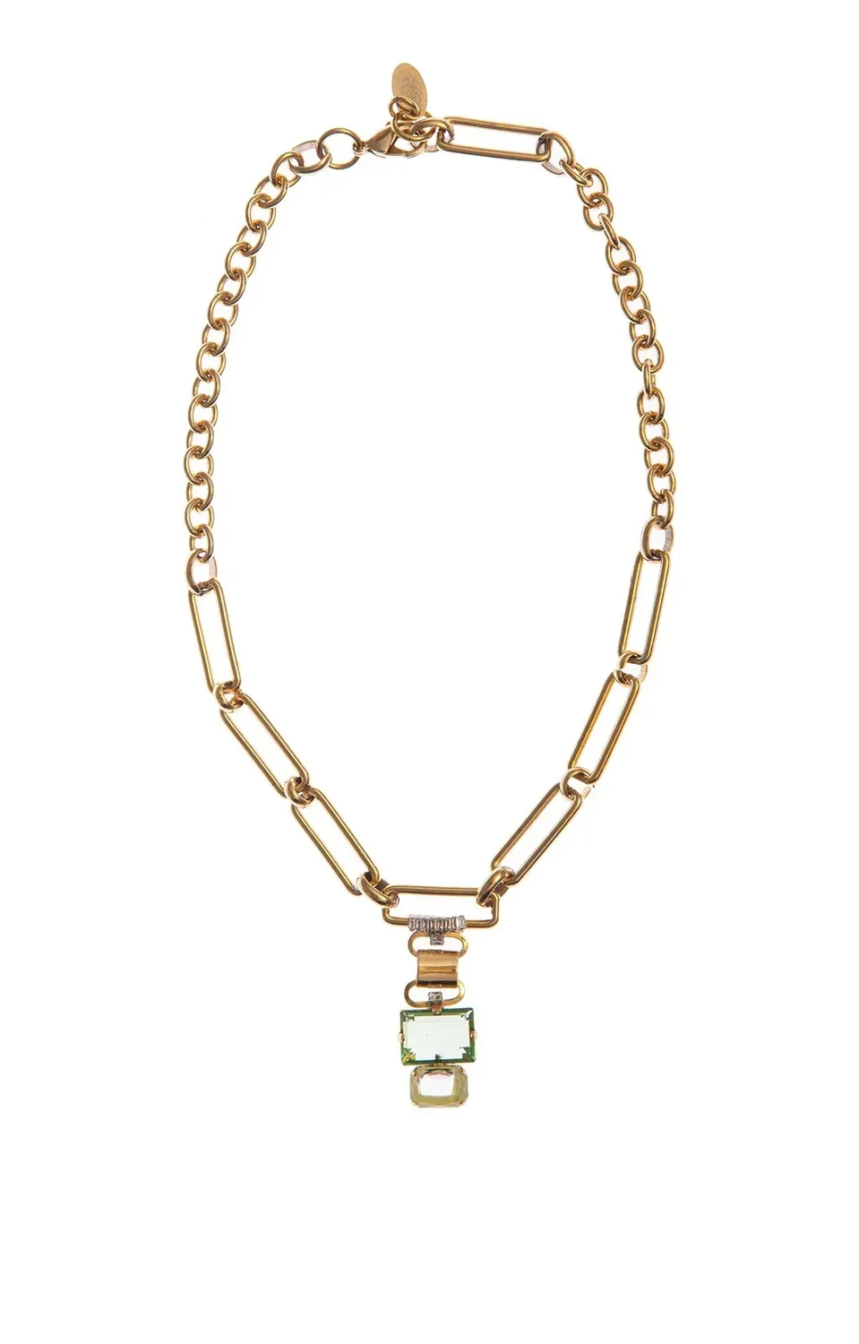 Rada Mix Catene Pietre collana verde catene