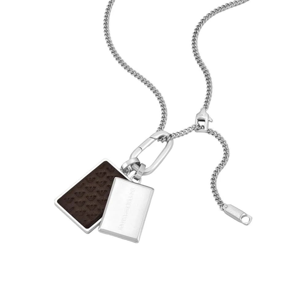 Emporio Armani collana uomo acciaio aquila