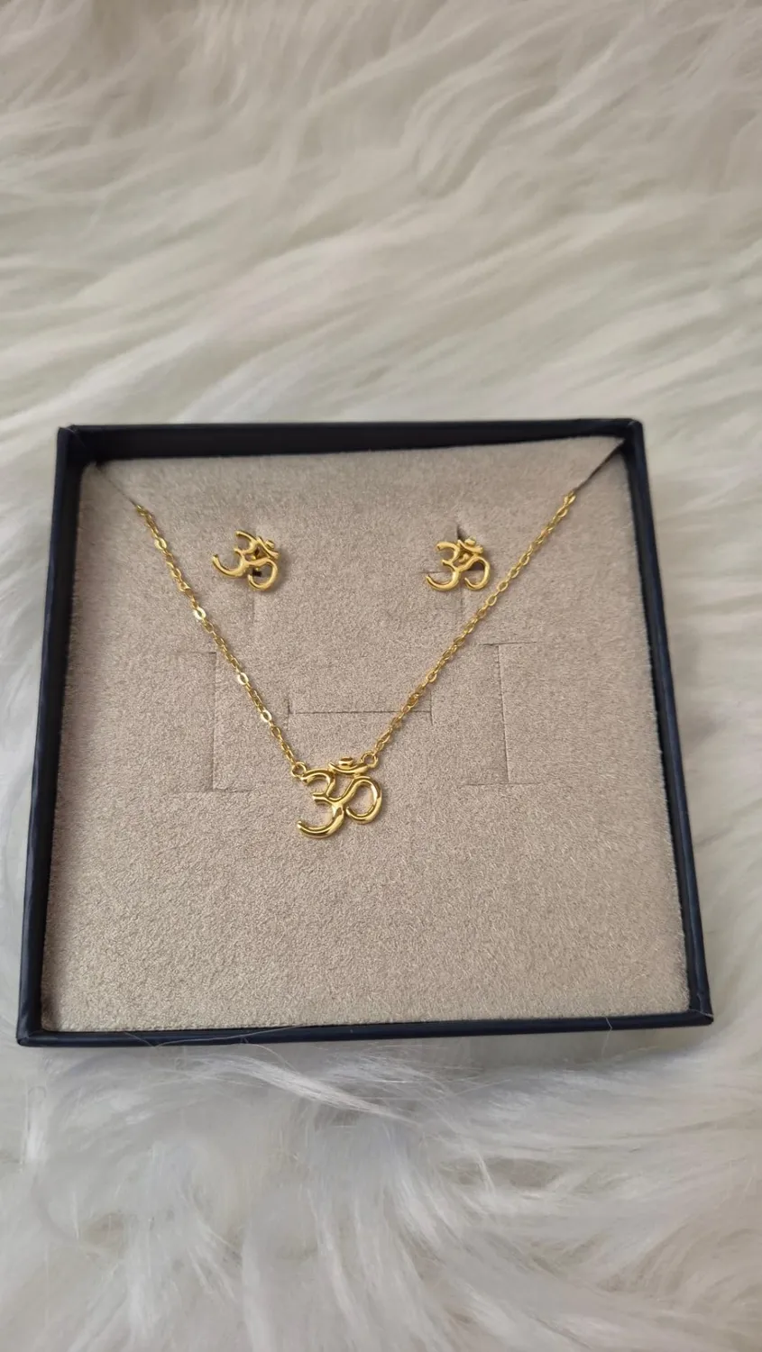 Diamond Treats Orecchini Om Oro Rosa Argento 925