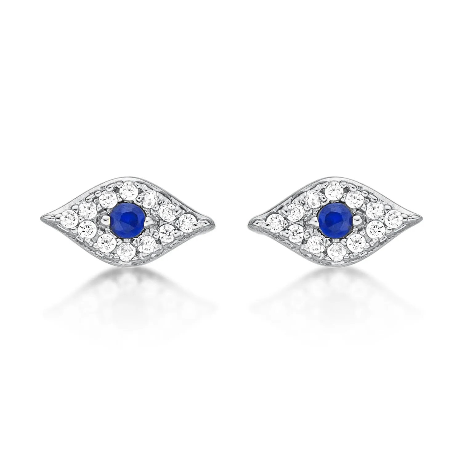 Diamond Treats Malocchio Orecchini Oro Zirconi Argento 925