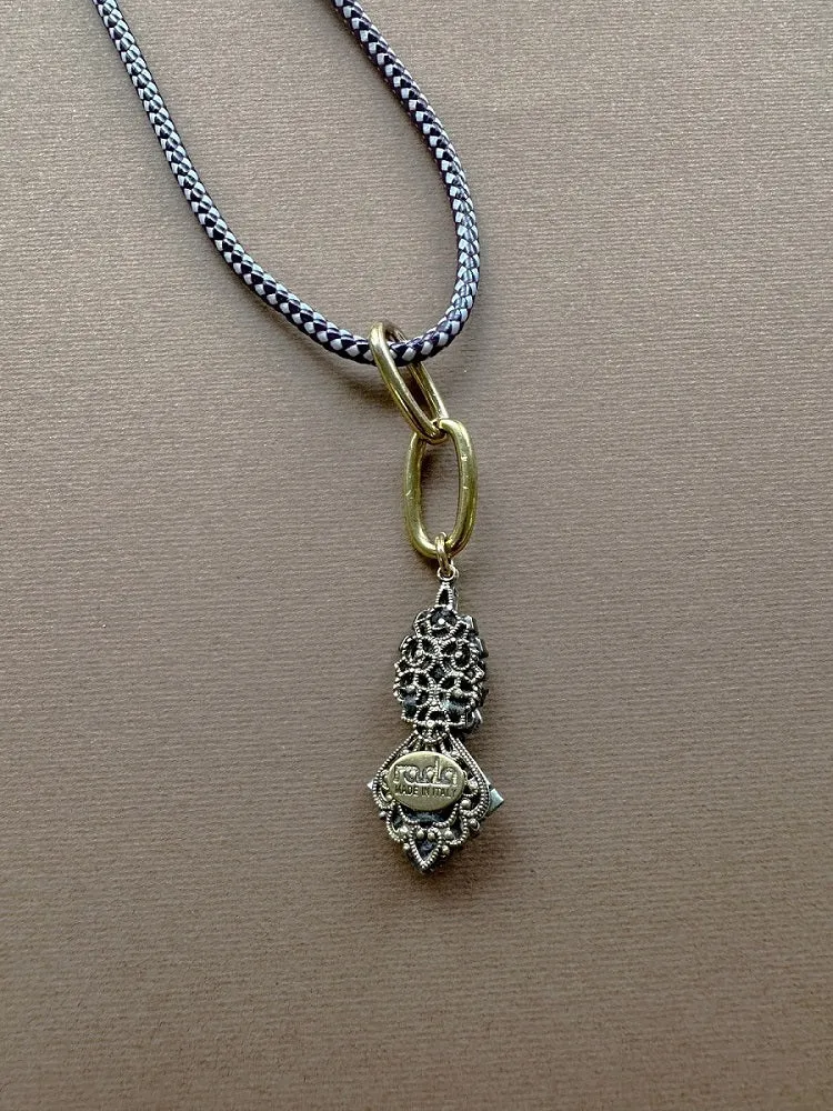 Rada Cordino con Pendente Collana Viola cristalli