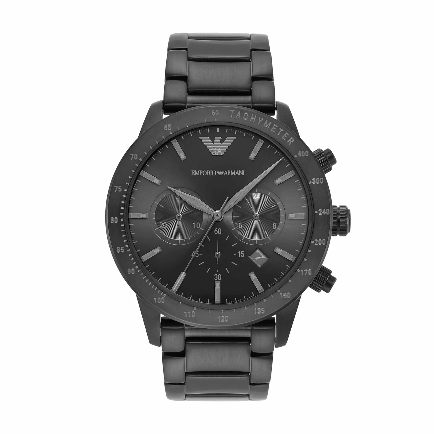 Emporio Armani Orologio Uomo Nero 43mm Quarzo Acciaio