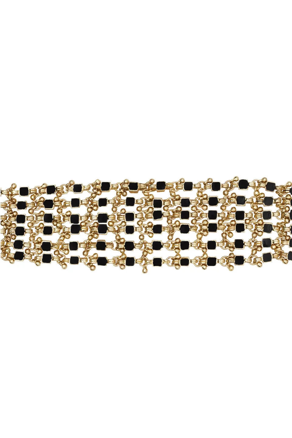 House of Tuhina Enamel Ocean bracciale smaltato grigio argento