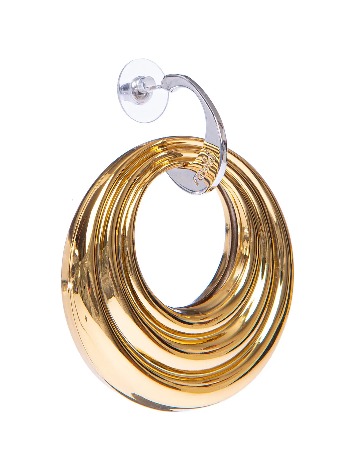 Rada Cerchio in Metallo orecchini gold a cerchio spesso