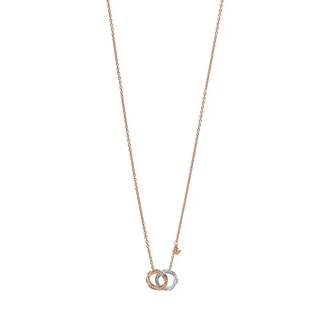 Emporio Armani Collana Donna Acciaio Oro Rosa Argento
