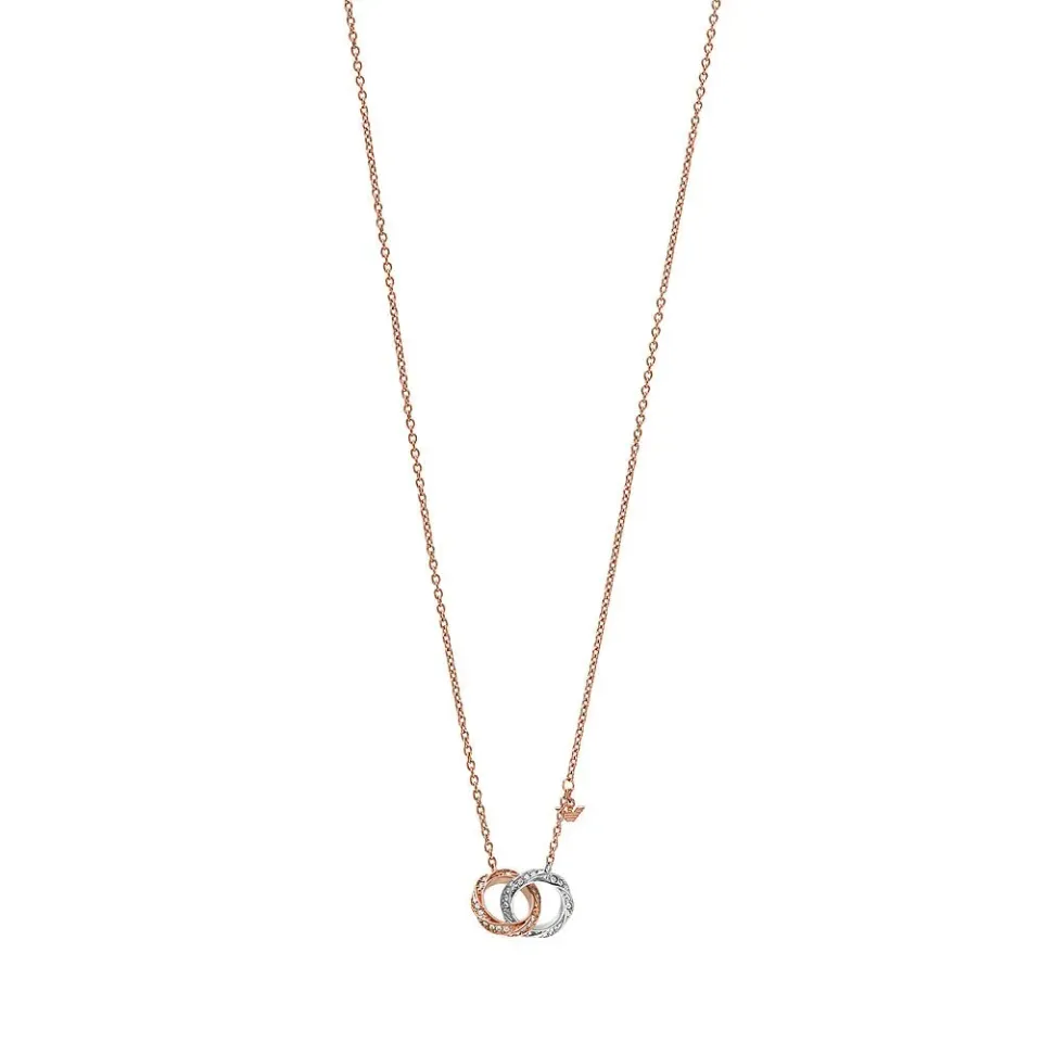 Emporio Armani Collana Donna Acciaio Oro Rosa Argento