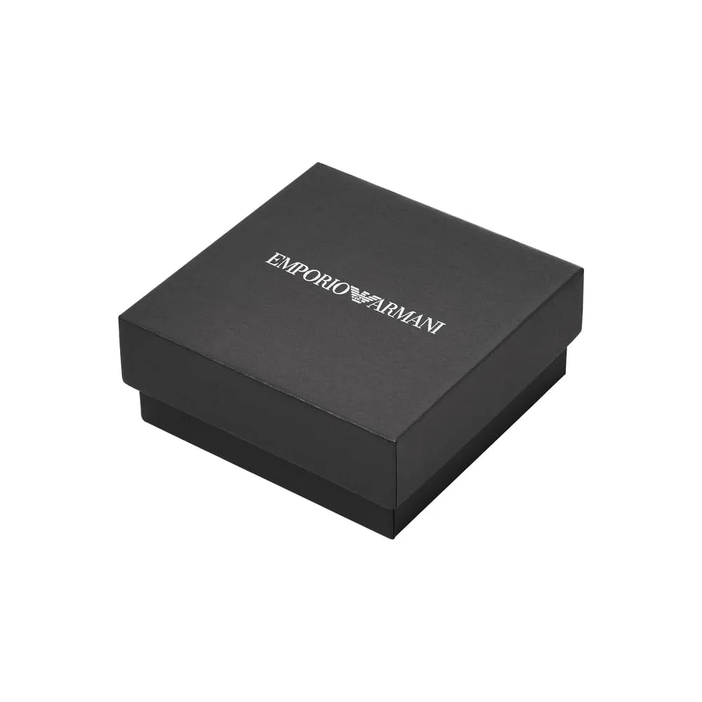 Emporio Armani collana dogtag uomo acciaio