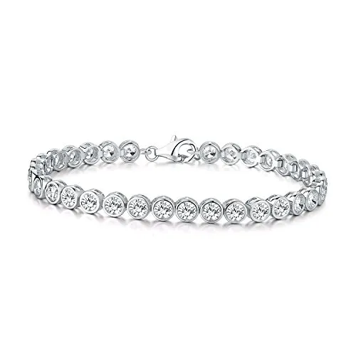 Diamond Treats Bracciale Tennis Donna Argento 925 Zirconi 19 cm