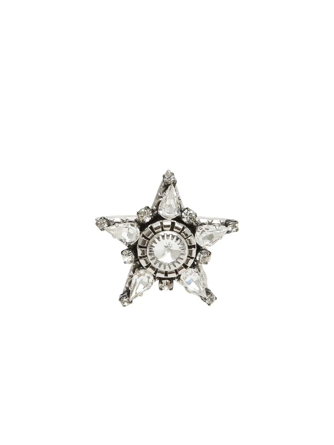 Rada Stella Maxi anello argento cristallo regolabile