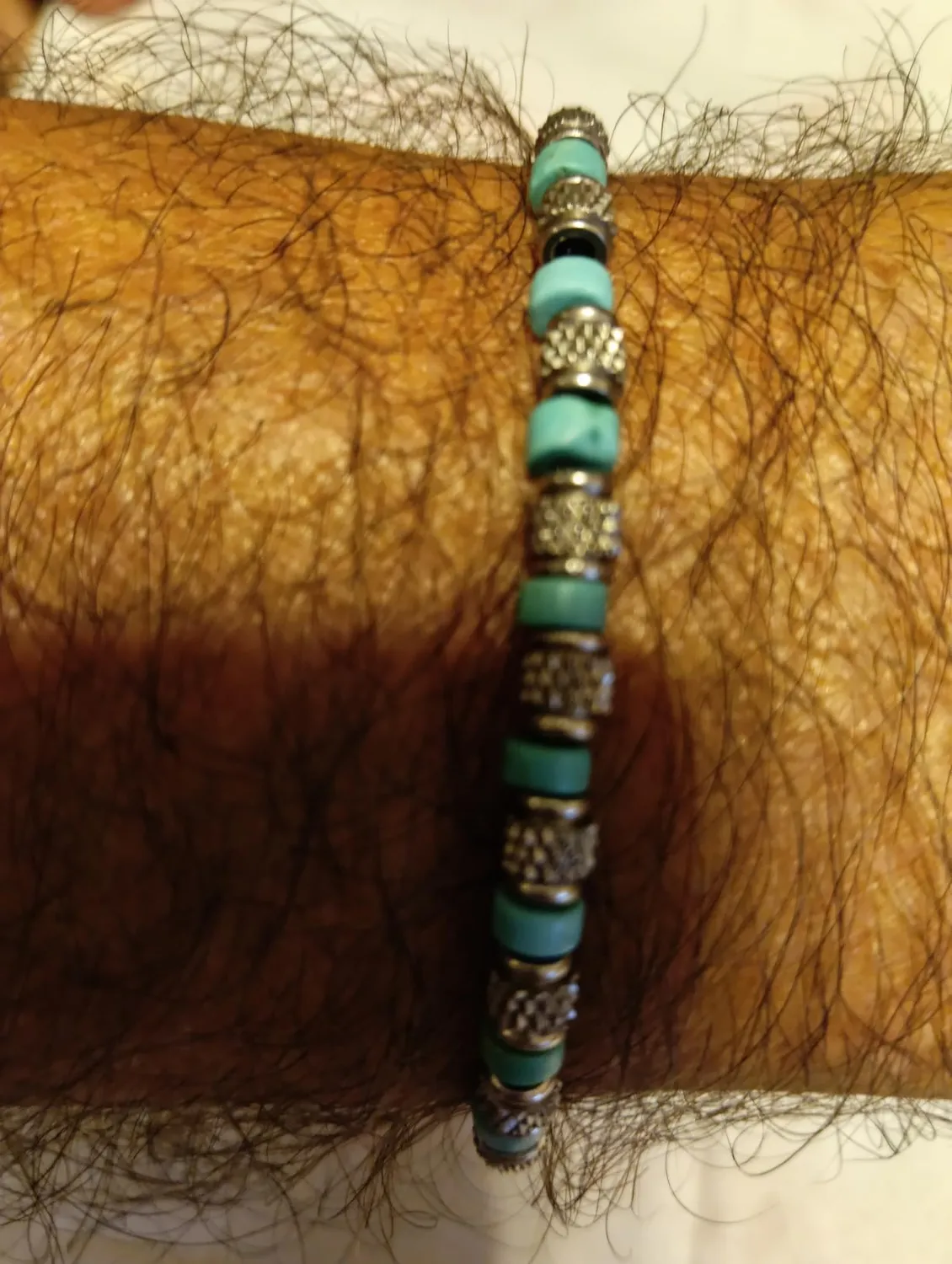 Dada Gioielli Bracciale Uomo Onice Nero Pietre Naturali Acciaio