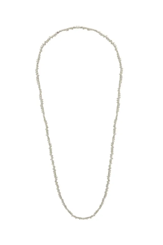 House of Tuhina Janak Long Layering collana argento fatta a mano