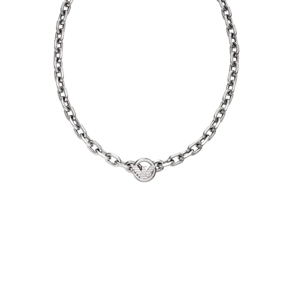 Emporio Armani anello uomo acciaio casual
