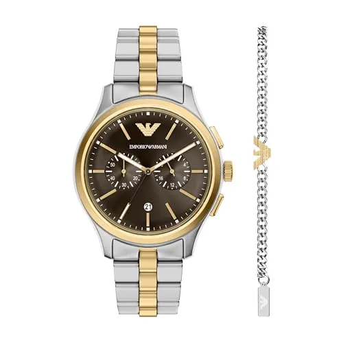 Emporio Armani AR80084SET Set Orologio Bracciale Uomo