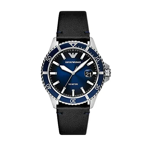 Emporio Armani orologio uomo cronografo 43mm silicone quarzo