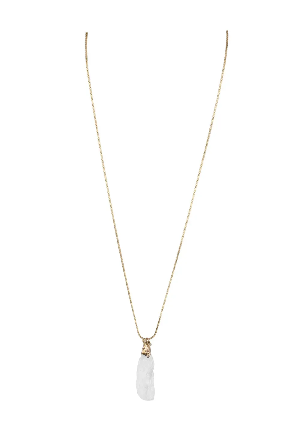 House of Tuhina Rock Pendant collana lunga pietra