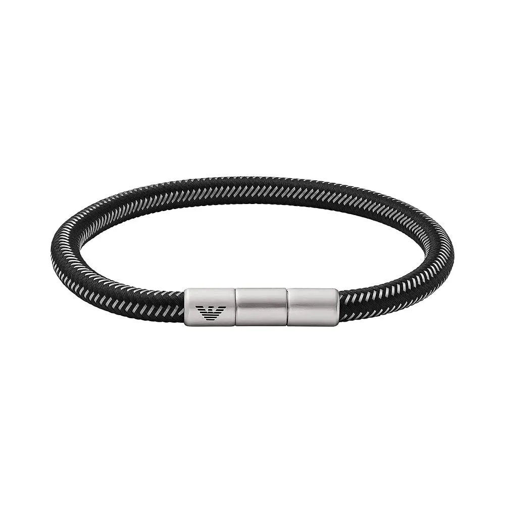 Emporio Armani Bracciale Uomo Acciaio Blu Chiusura Magnetica