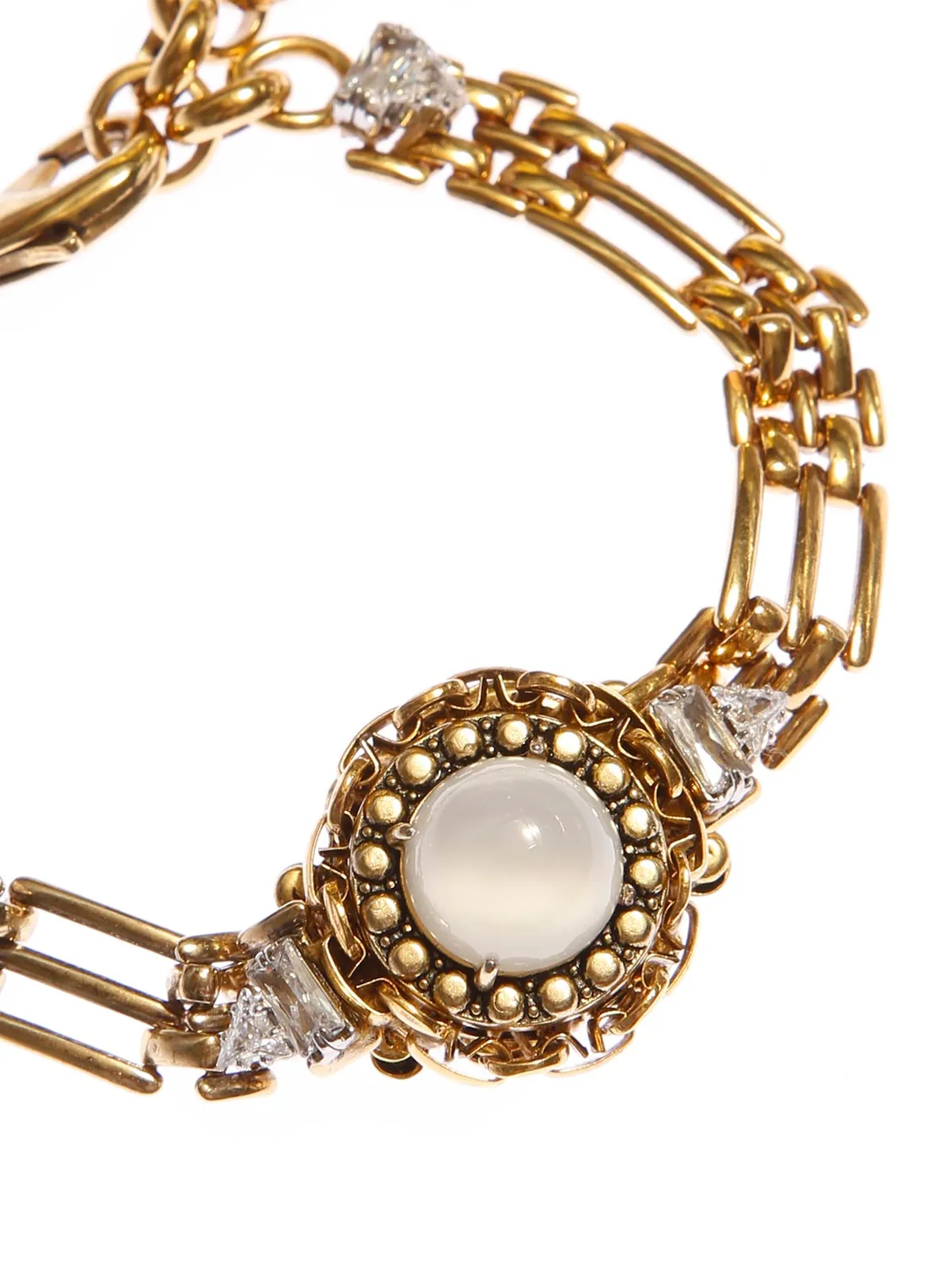 Rada Bracciale pietra opale bianco maglia anni 80