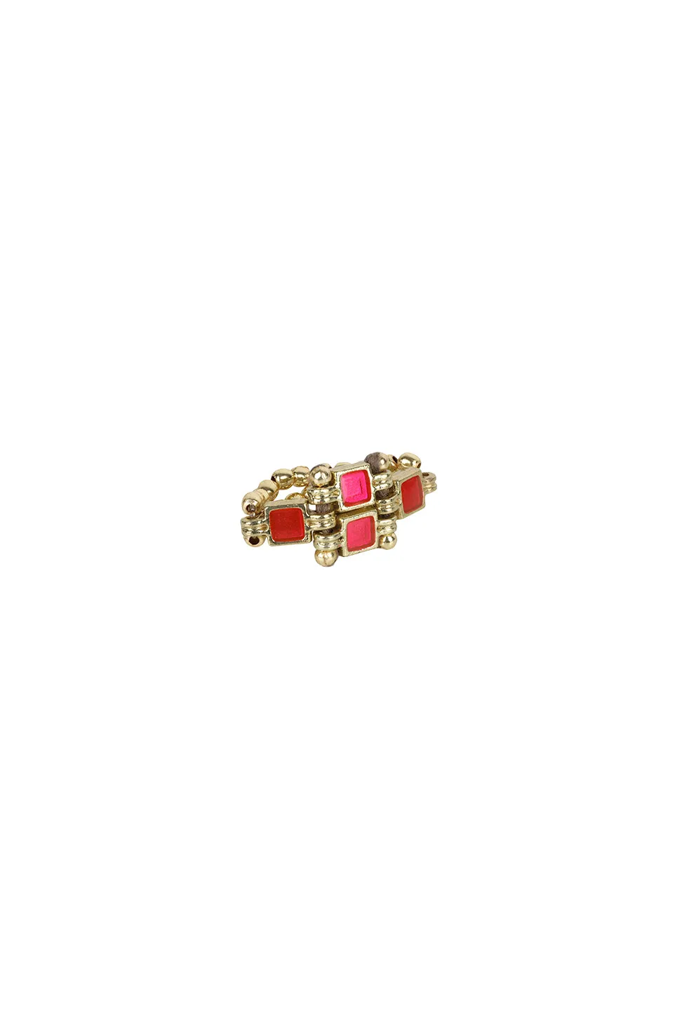 House of Tuhina Amisha anello smalto nero