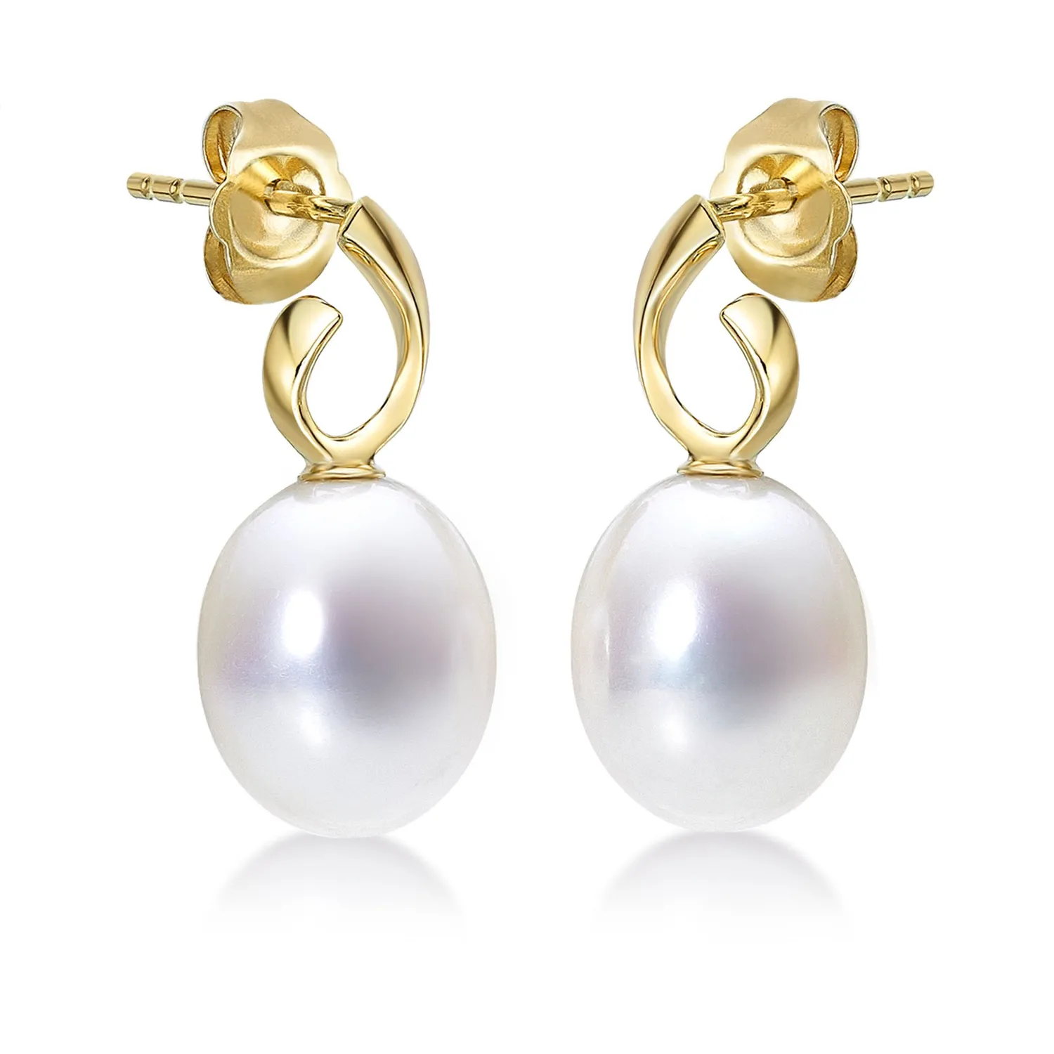 Diamond Treats Orecchini Perle Oro Giallo 9K Acqua Dolce