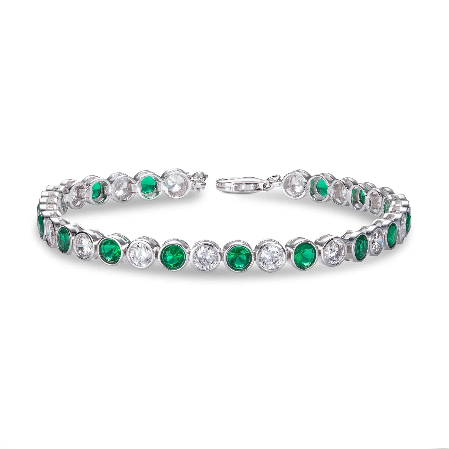 Diamond Treats bracciale tennis argento 925 zirconia blu M/L
