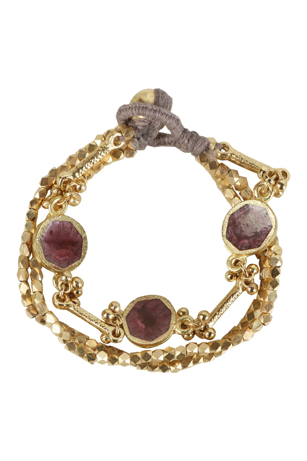 House of Tuhina Circle Epoxy bracciale multistrato smalto