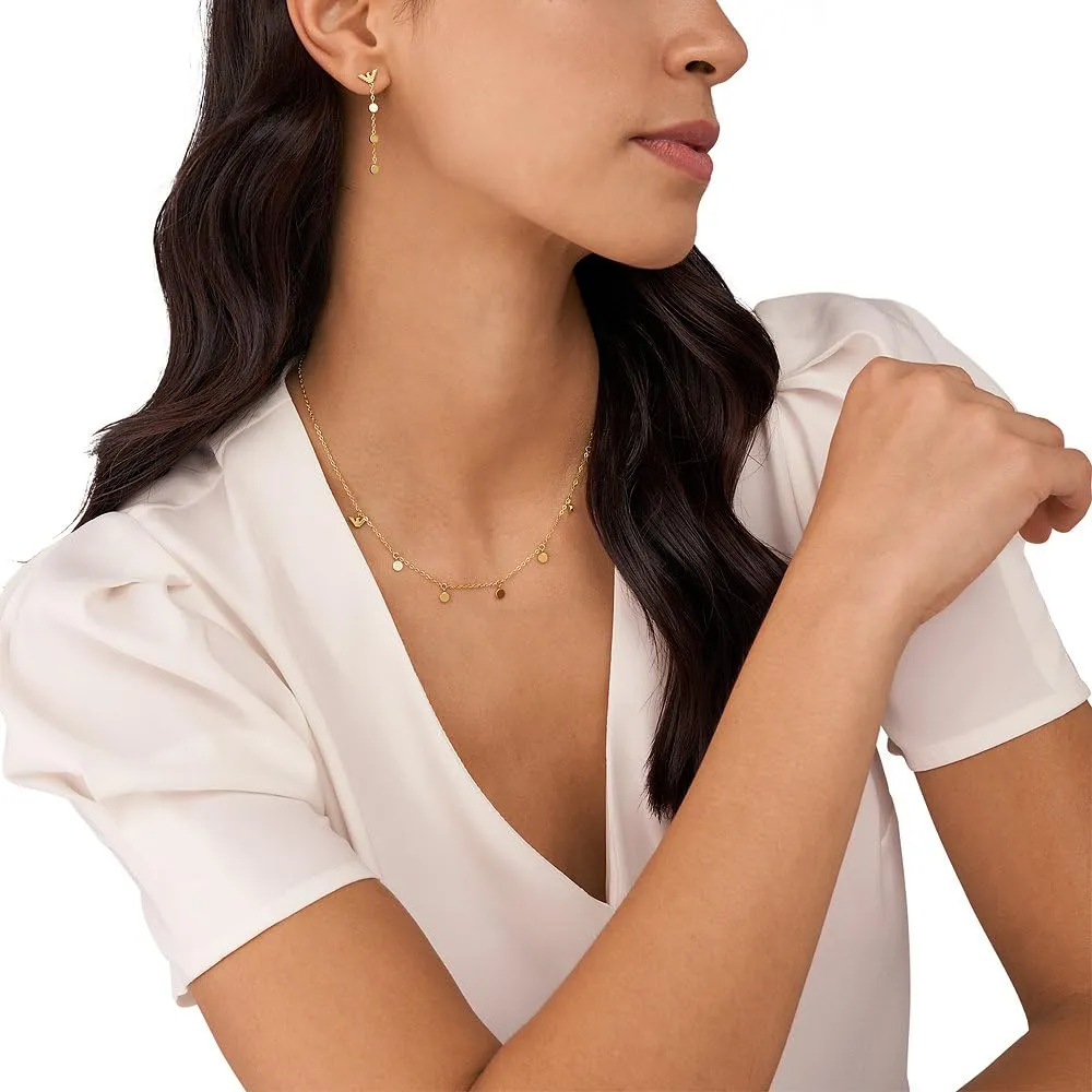 Emporio Armani Jewels Set Collana Orecchini Oro Donna Acciaio