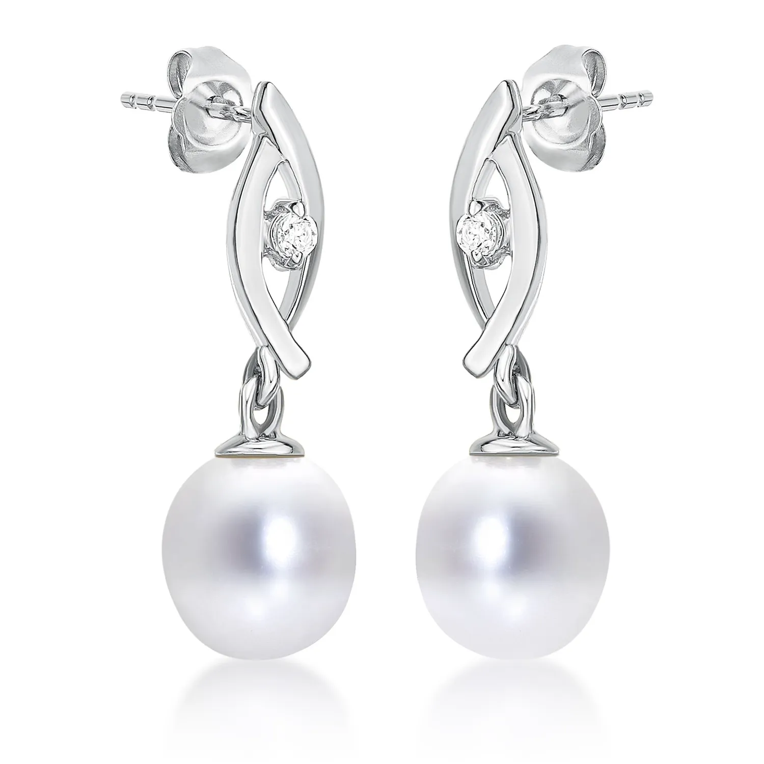 Diamond Treats Orecchini Perle Acqua Dolce Design 3