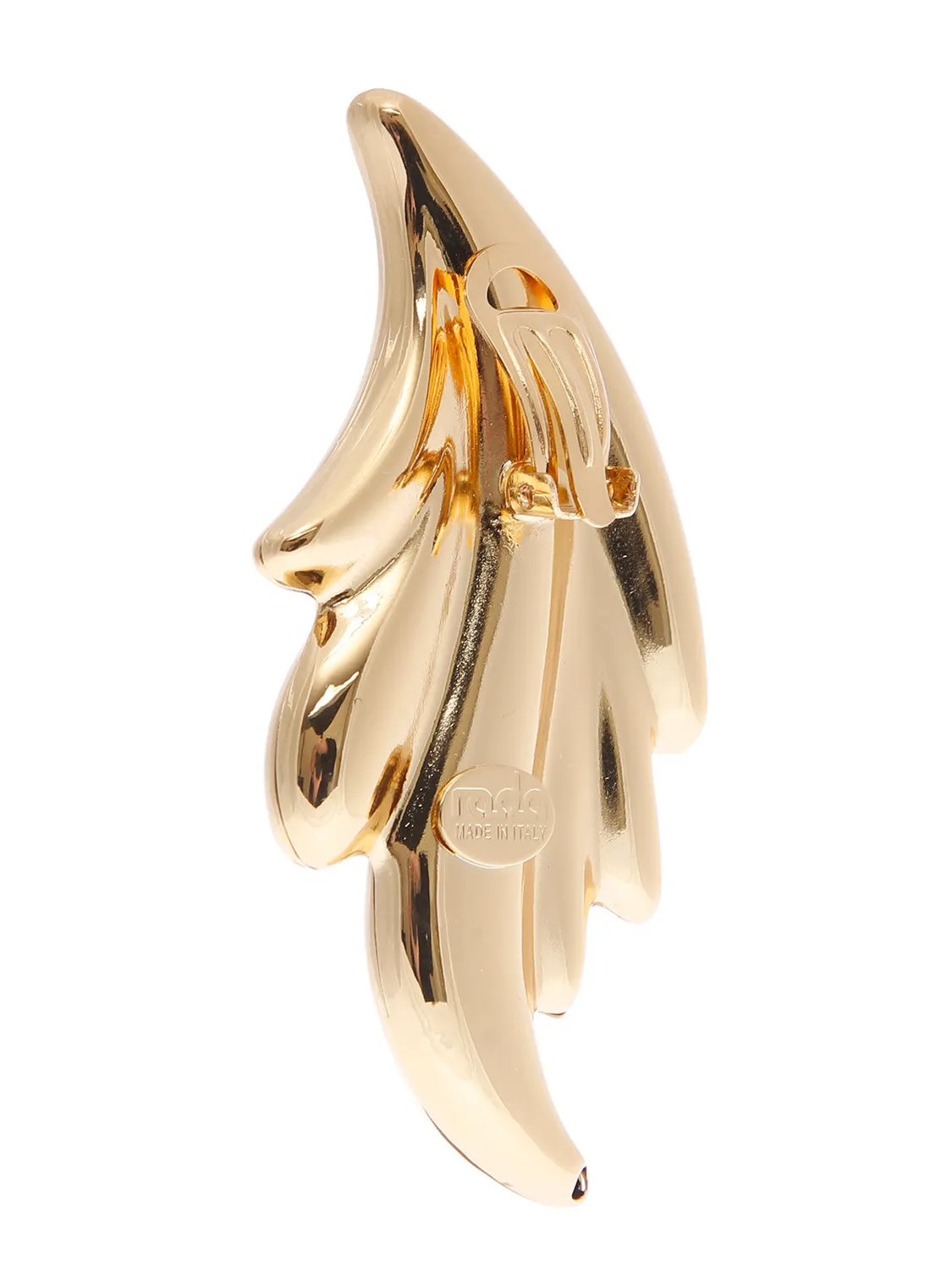 Rada foglie orecchini gold metallo misura grande