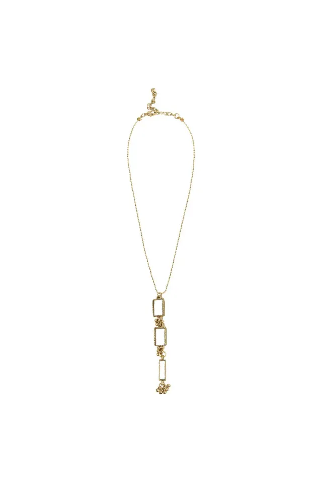 House of Tuhina Minar Lariat collana lunga oro