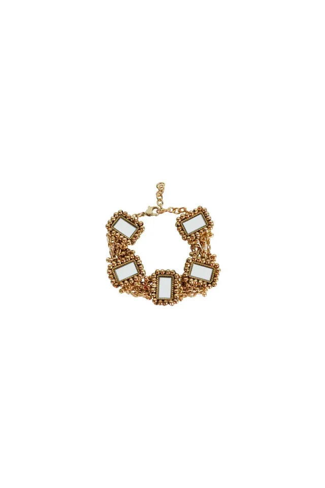 House of Tuhina Trajva Talmi bracciale intrecciato mano