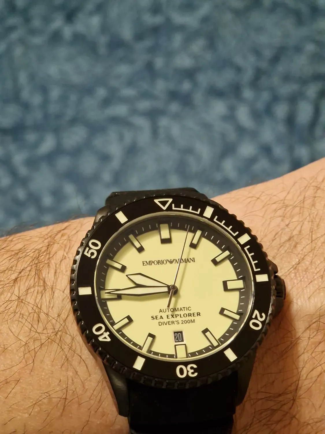 Emporio Armani automatico uomo grafite analogico