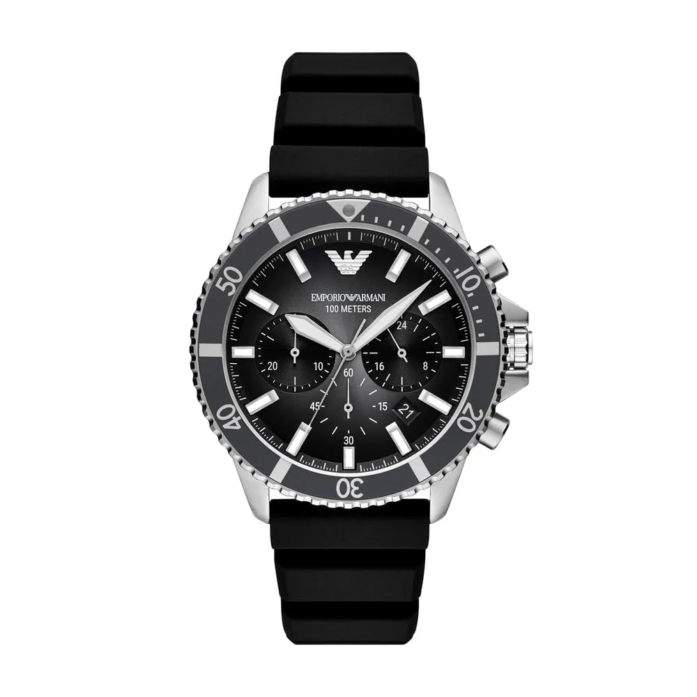 Emporio Armani World Explorer Orologio Nero Carbone