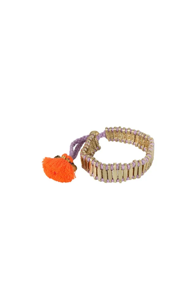 House of Tuhina Nabila 2 Stone Bracciale Regolabile Lilla