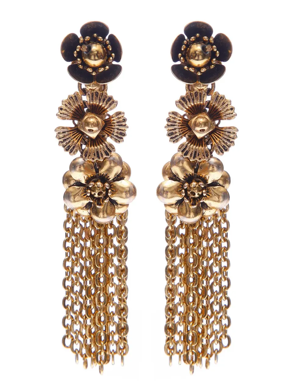 Rada Fiori orecchini oro antico ottone
