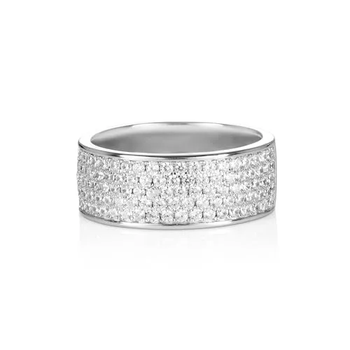 Diamond Treats Anello Mezza Fascia Argento 925 Misura 19