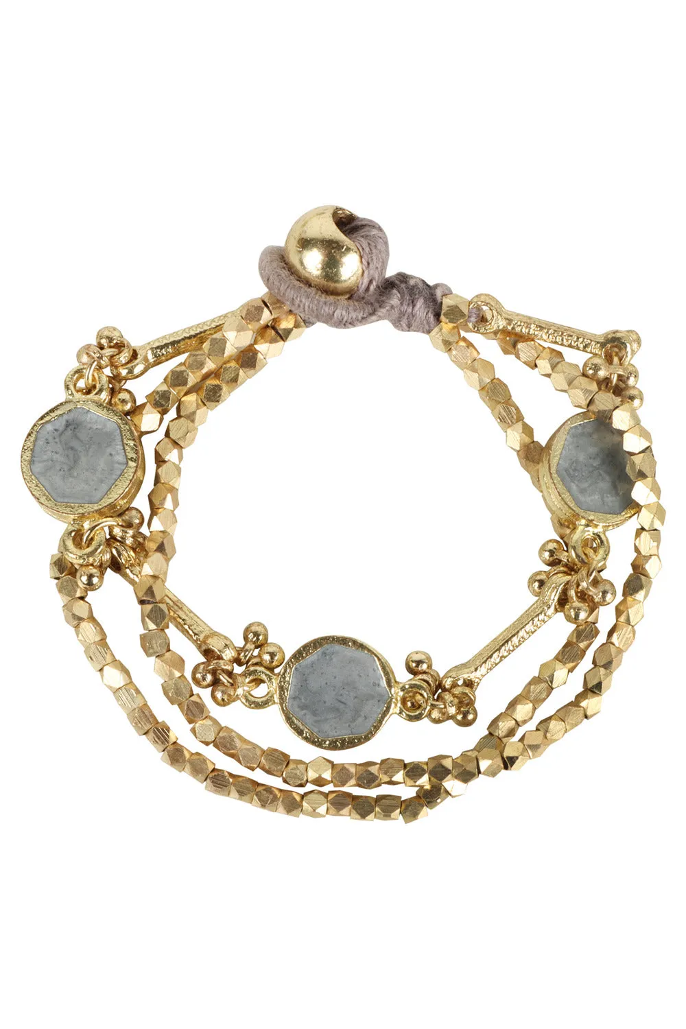 House of Tuhina Circle Epoxy bracciale multistrato smalto