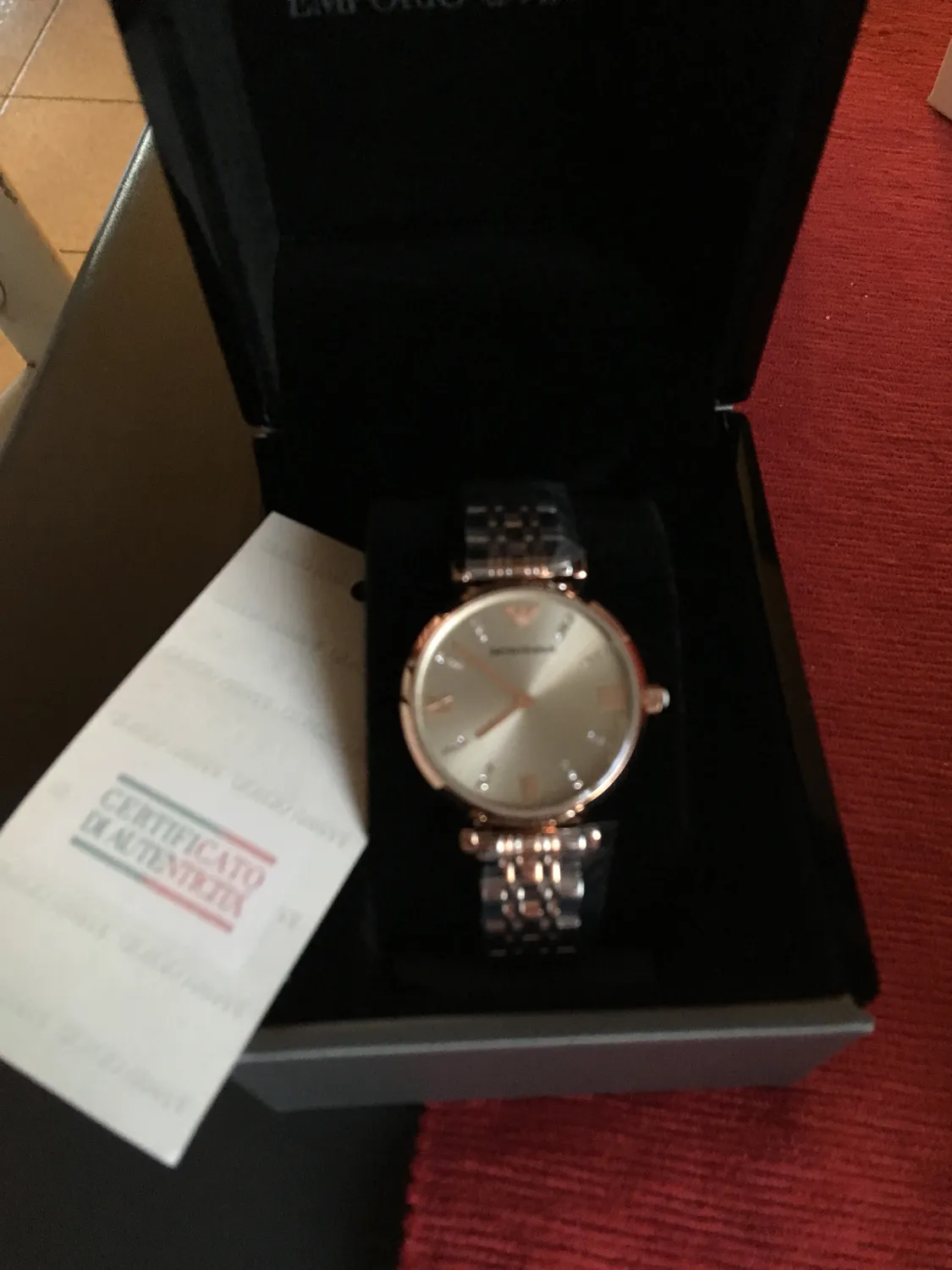 Emporio Armani AR1840 Orologio Donna Oro Rosa 31 mm Acciaio