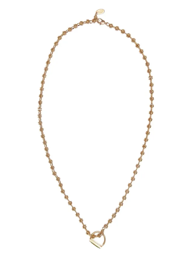 Rada Collana con Anello Verde e Pietra