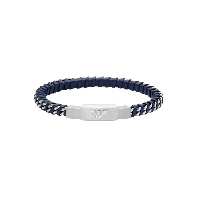 Emporio Armani EGS3319040 Bracciale Uomo Acciaio Blu Navy