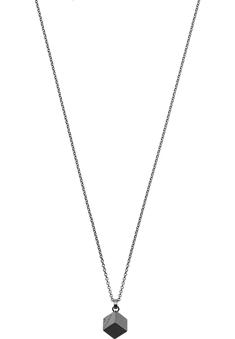 Emporio Armani Collana Uomo Grigio Ancora Gunmetal 525 mm