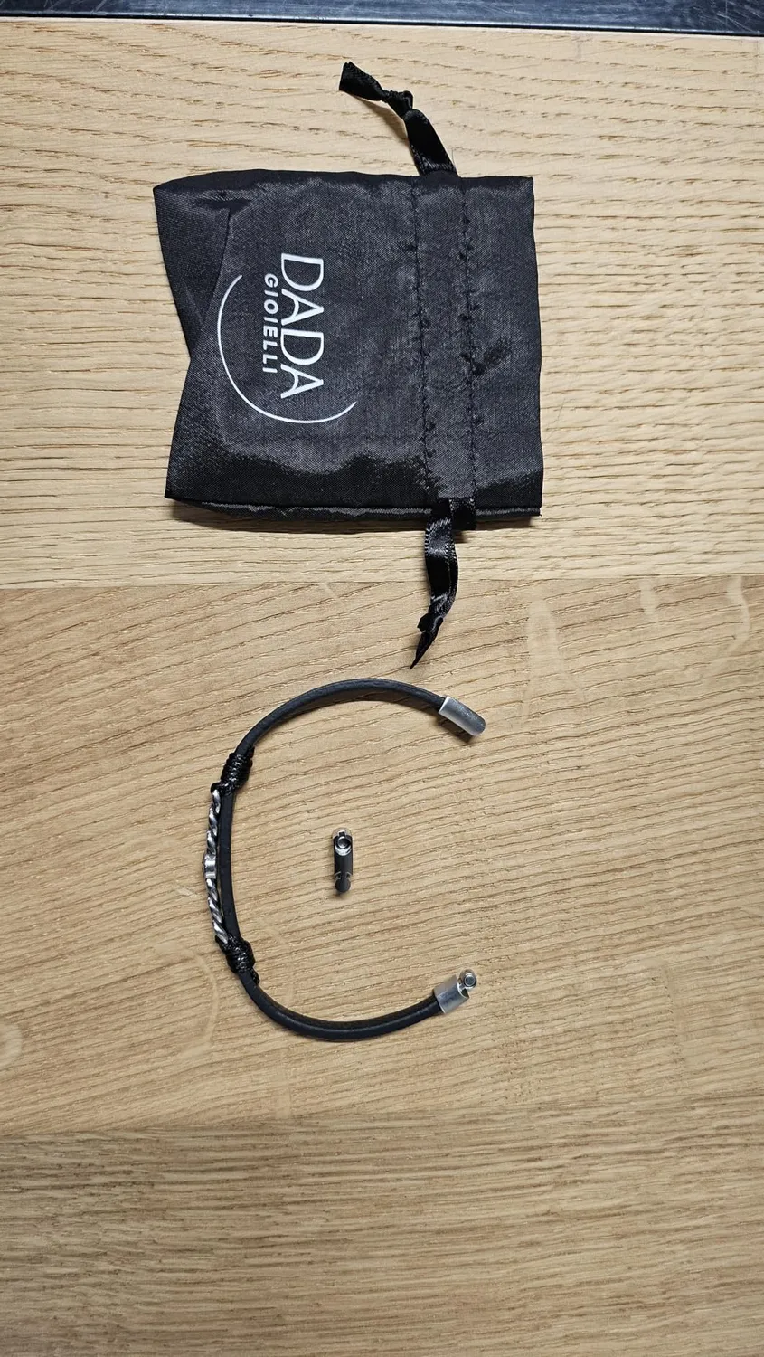 Dada Gioielli Bracciale Uomo Rosa Venti Pelle Acciaio