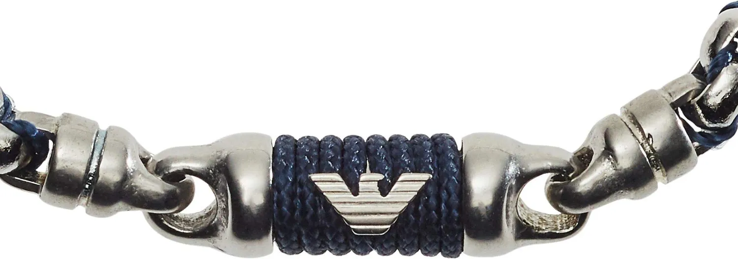 Emporio Armani Collana Uomo Acciaio Scuro Catena Moschettone